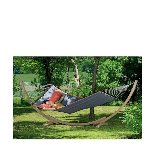 Amazonas American Dream Set Αιώρα Διπλή Υφασμάτινη με Βάση Grey 200x120x107εκ.