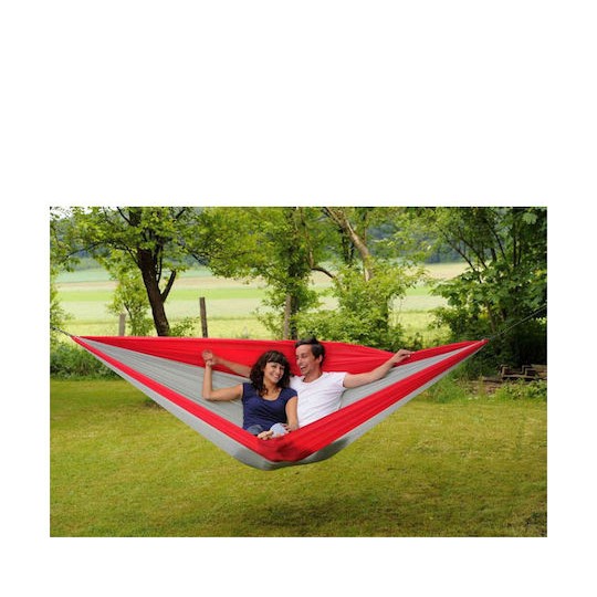 Amazonas Silk Traveller XXL Αιώρα Αλεξίπτωτο King Size Υφασμάτινη Γκρι 320x230εκ.