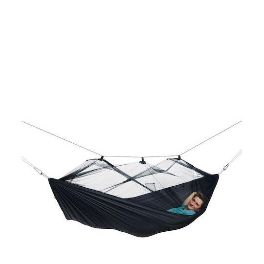 Amazonas Moskito Traveller Extreme Αιώρα Αλεξίπτωτο Υφασμάτινη Μαύρη 275x140x140εκ.