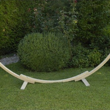 Amazonas Apollo Βάση Αιώρας από Ξύλο σε Μπεζ Χρώμα 357x131x104cm