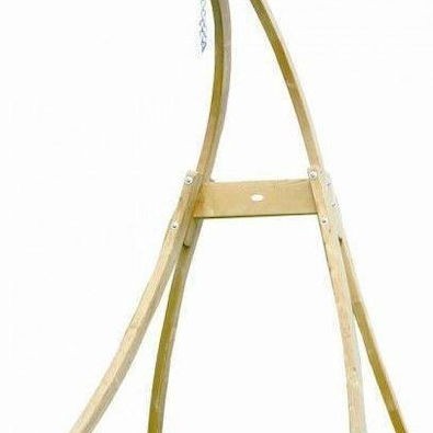 Amazonas Atlas Βάση Αιώρας από Ξύλο σε Μπεζ Χρώμα 147x234x139cm