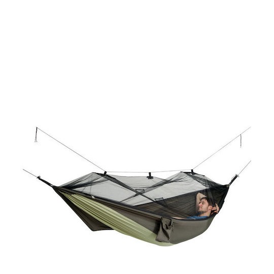 Amazonas Moskito Traveller Thermo Αιώρα Αλεξίπτωτο Υφασμάτινη Πράσινη 275x140x140εκ.