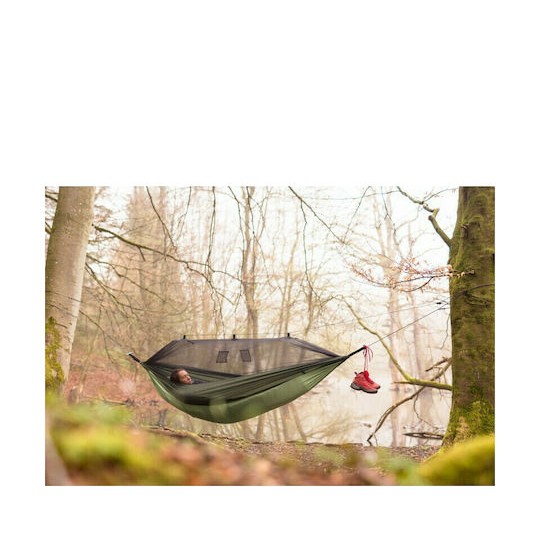 Amazonas Moskito Traveller Thermo Αιώρα Αλεξίπτωτο Υφασμάτινη Πράσινη 275x140x140εκ.