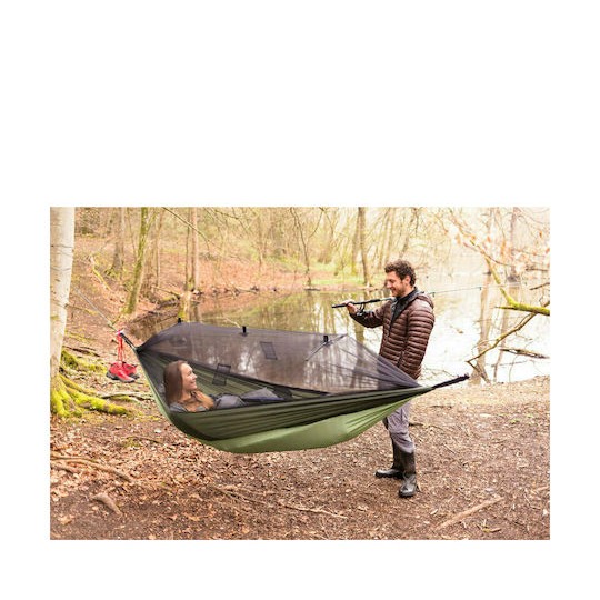 Amazonas Moskito Traveller Thermo Αιώρα Αλεξίπτωτο Υφασμάτινη Πράσινη 275x140x140εκ.