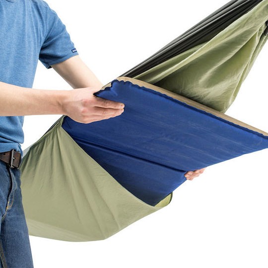 Amazonas Moskito Traveller Thermo Αιώρα Αλεξίπτωτο Υφασμάτινη Πράσινη 275x140x140εκ.