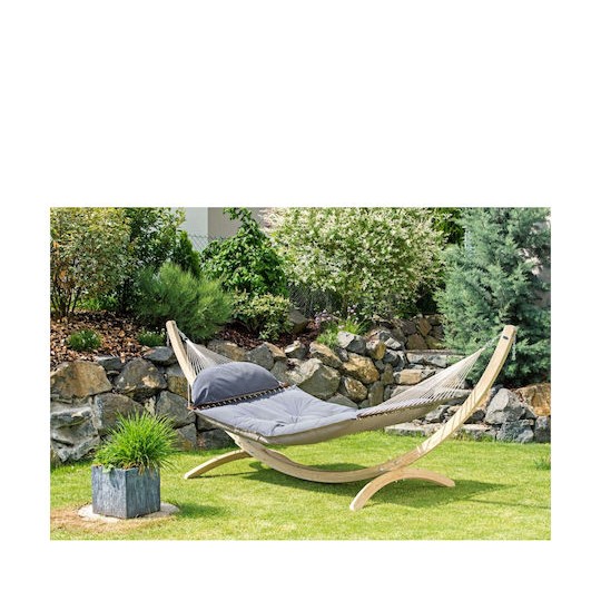 Amazonas Fat Αιώρα Διπλή Υφασμάτινη Taupe 237x146εκ.