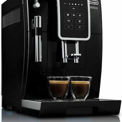 De'Longhi Dinamica Αυτόματη Μηχανή Espresso 1450W Πίεσης 15bar με Μύλο Άλεσης Μαύρη