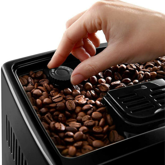 De'Longhi Dinamica Αυτόματη Μηχανή Espresso 1450W Πίεσης 15bar με Μύλο Άλεσης Μαύρη