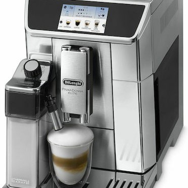 De'Longhi ECAM 656.75.MS Αυτόματη Μηχανή Espresso 1450W Πίεσης 15bar για Cappuccino με Μύλο Άλεσης Ασημί