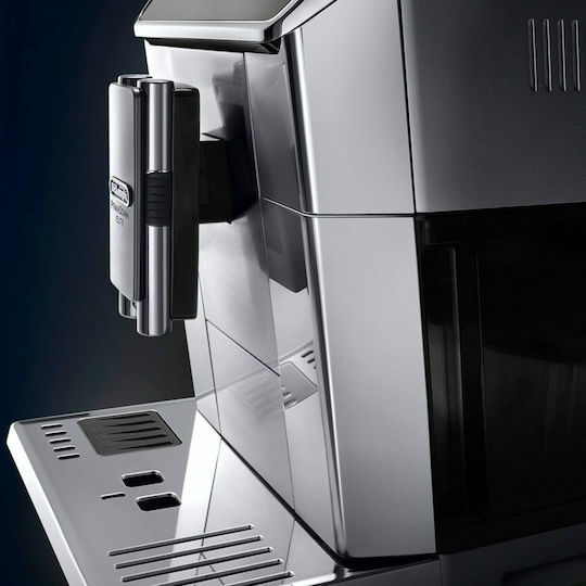 De'Longhi ECAM 656.75.MS Αυτόματη Μηχανή Espresso 1450W Πίεσης 15bar για Cappuccino με Μύλο Άλεσης Ασημί
