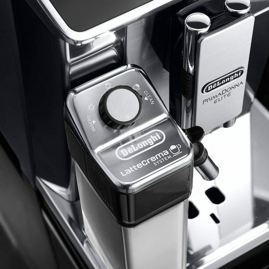 De'Longhi ECAM 656.75.MS Αυτόματη Μηχανή Espresso 1450W Πίεσης 15bar για Cappuccino με Μύλο Άλεσης Ασημί