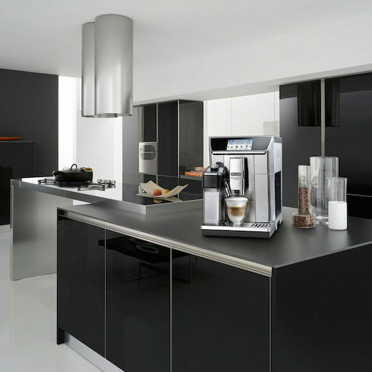 De'Longhi ECAM 656.75.MS Αυτόματη Μηχανή Espresso 1450W Πίεσης 15bar για Cappuccino με Μύλο Άλεσης Ασημί