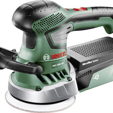 Bosch PEX 400 AE Έκκεντρο Τριβείο 125mm Ρεύματος 370W με Ρύθμιση Ταχύτητας και με Σύστημα Αναρρόφησης