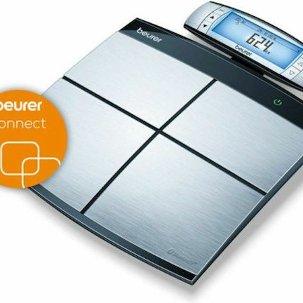 Beurer Smart Ζυγαριά 180kg με Λιπομετρητή & Bluetooth Ασημί 74812