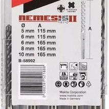 Makita Nemesis Σετ 5 Τρυπάνια με SDS Plus Στέλεχος για Δομικά Υλικά