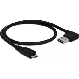 DeLock Regular USB 2.0 to micro USB Cable Μαύρο 0.5m (85163)