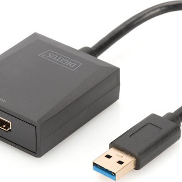 Digitus Μετατροπέας USB-A male σε HDMI female (DA-70841)