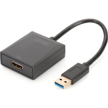 Digitus Μετατροπέας USB-A male σε HDMI female (DA-70841)