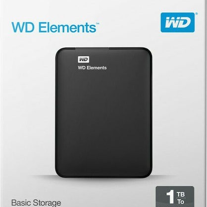 Western Digital Elements Portable USB 3.0 Εξωτερικός HDD 1TB 2.5
