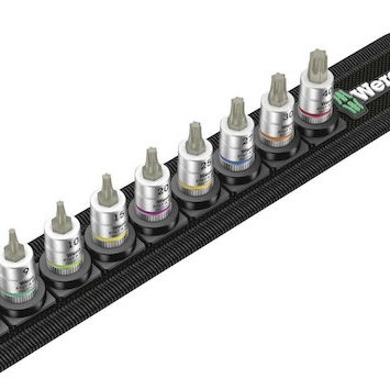 Wera Καρυδάκια με Μύτες Torx και Καρέ Υποδοχής 1/4'' Σετ 9τμχ