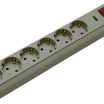 Brennenstuhl Πολύπριζο Ασφαλείας 6 Θέσεων με Διακόπτη και Καλώδιο 1.5m Γκρι