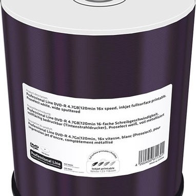 MediaRange Εγγράψιμα DVD-R 16x Printable 4.7GB 100τμχ