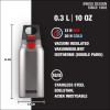 Sigg Thermo Flask Hot & Cold Ποτήρι Θερμός Ανοξείδωτο BPA Free 300ml Ασημί με Καπάκι-Θηλιά (Loop)
