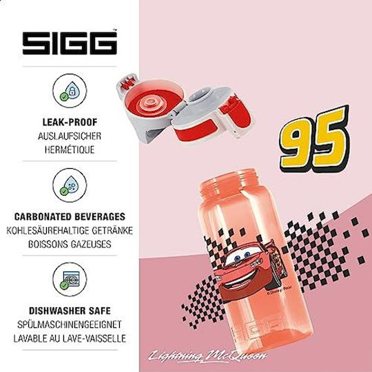 Sigg Viva One Παιδικό Παγούρι Disney Cars Πλαστικό Non Spill 0.5ml