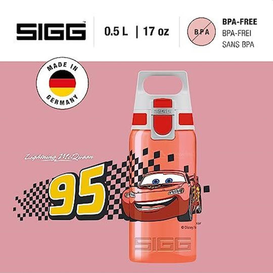 Sigg Viva One Παιδικό Παγούρι Disney Cars Πλαστικό Non Spill 0.5ml
