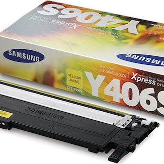 Samsung CLT-Y406S Γνήσιο Toner Laser Εκτυπωτή Κίτρινο 1000 Σελίδων (SU462A)