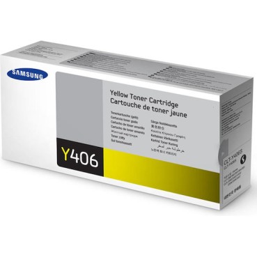 Samsung CLT-Y406S Γνήσιο Toner Laser Εκτυπωτή Κίτρινο 1000 Σελίδων (SU462A)