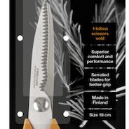 Fiskars Ψαλίδι με Ανοξείδωτη Λεπίδα Πορτοκαλί 1τμχ