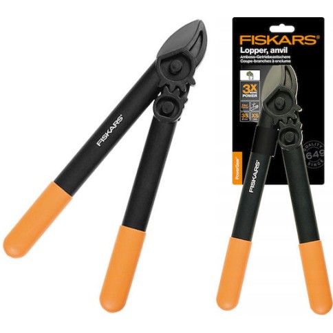 Fiskars PowerGear S L31 38cm Anvil Ψαλίδι Κλάδου 38cm για Κλαδιά έως 55mm