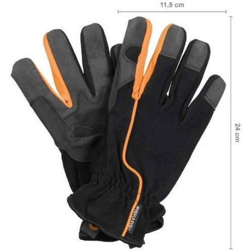Fiskars Γάντια Εργασίας Κήπου Μαύρα