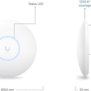 Ubiquiti U6+ Access Point Wi‑Fi 6 Dual Band (2.4 & 5GHz)