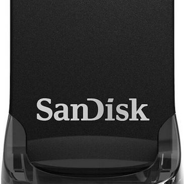 Sandisk Ultra Fit 128GB USB 3.1 Stick Μαύρο