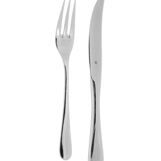 WMF Steakbesteck Σετ Μαχαιροπίρουνα Ασημί Ανοξείδωτα 12τμχ