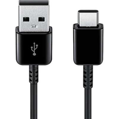 Samsung USB 2.0 Cable USB-C male - USB-A Μαύρο 1.5m (EP-DG930IBEGWW)