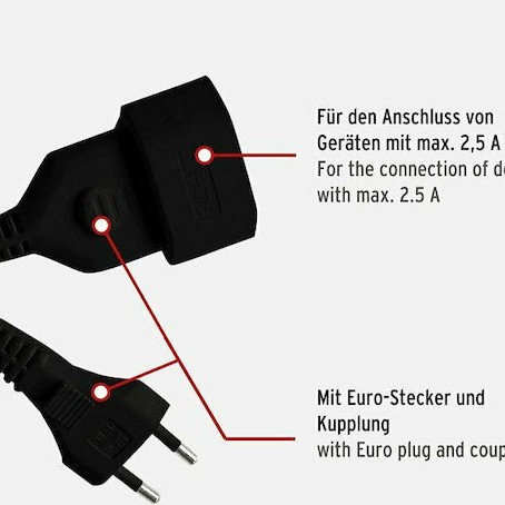 Brennenstuhl BCR2030 Μπαλαντέζα Προέκταση Καλωδίου με Μήκος 3m Διατομή 2 x 0.75mm²