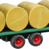 Bruder Bale Transport Trailer with 8 Round Bales για 3+ Ετών