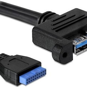 DeLock USB 3.0 pinheader female - 2x USB-A 3.0 female