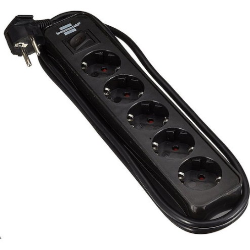 Brennenstuhl Πολύπριζο Ασφαλείας 5 Θέσεων με Διακόπτη και Καλώδιο 1.5m