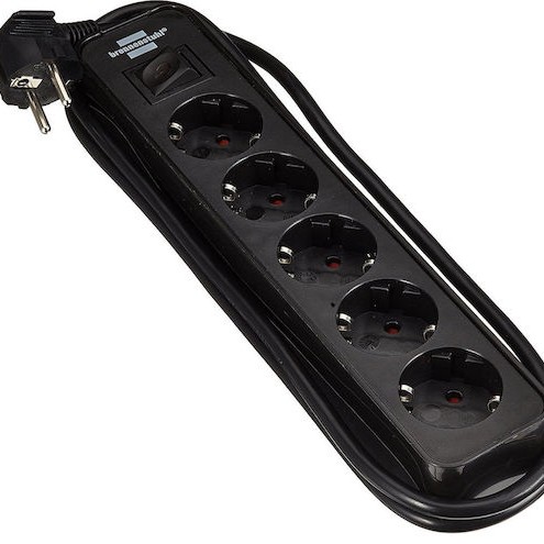 Brennenstuhl Πολύπριζο Ασφαλείας 5 Θέσεων με Διακόπτη και Καλώδιο 1.5m