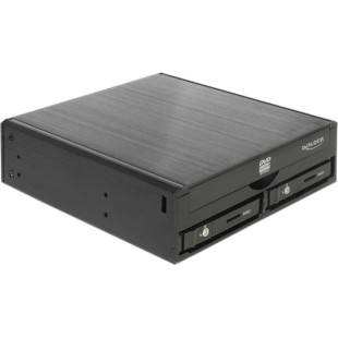 DeLock Mobile Rack for 1 x 5.25″ Slim Drive + 2 x 2.5″