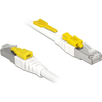 DeLock S/FTP Cat.6a Καλώδιο Δικτύου Ethernet 0.5m Λευκό