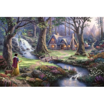 Puzzle Thomas Kinkade Disney Χιονάτη 2D 1000 Κομμάτια