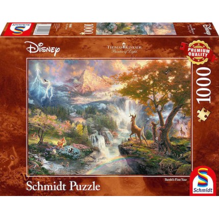 Puzzle Kinkade Disney Bambi 2D 1000 Κομμάτια