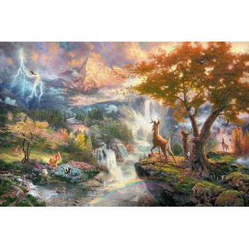 Puzzle Kinkade Disney Bambi 2D 1000 Κομμάτια