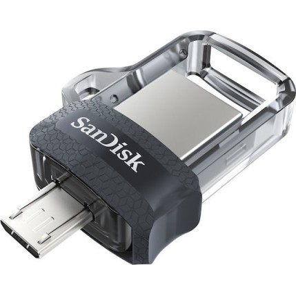 Sandisk Ultra Dual 128GB USB 3.0 Stick με σύνδεση USB-A & micro USB-B Γκρι