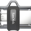 Sandisk Ultra Dual 128GB USB 3.0 Stick με σύνδεση USB-A & micro USB-B Γκρι